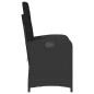 vidaXL Gartensessel mit Kissen 2 Stk. Verstellbar Schwarz Poly Rattan vidaXL Gartensessel mit Kissen 2 Stk. Verstellbar Schwarz Poly Rattan