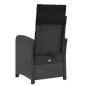 vidaXL Gartensessel mit Kissen 2 Stk. Verstellbar Schwarz Poly Rattan vidaXL Gartensessel mit Kissen 2 Stk. Verstellbar Schwarz Poly Rattan