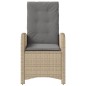 vidaXL 3-tlg. Bistro-Set mit Kissen Beigemischung Poly Rattan vidaXL 3-tlg. Bistro-Set mit Kissen Beigemischung Poly Rattan