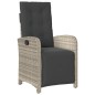 vidaXL 7-tlg. Garten-Essgruppe mit Kissen Hellgrau Poly Rattan vidaXL 7-tlg. Garten-Essgruppe mit Kissen Hellgrau Poly Rattan