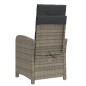 vidaXL Gartensessel mit Fußteil 2 Stk. Verstellbar Grau Poly Rattan vidaXL Gartensessel mit Fußteil 2 Stk. Verstellbar Grau Poly Rattan
