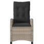 vidaXL 3-tlg. Bistro-Set mit Kissen Hellgrau Poly Rattan vidaXL 3-tlg. Bistro-Set mit Kissen Hellgrau Poly Rattan