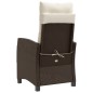 vidaXL 3-tlg. Bistro-Set mit Kissen Braun Poly Rattan vidaXL 3-tlg. Bistro-Set mit Kissen Braun Poly Rattan