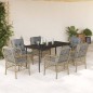 vidaXL 7-tlg. Garten-Essgruppe mit Kissen Beigemischung Poly Rattan vidaXL 7-tlg. Garten-Essgruppe mit Kissen Beigemischung Poly Rattan