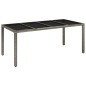 vidaXL 7-tlg. Garten-Essgruppe mit Kissen Grau Poly Rattan vidaXL 7-tlg. Garten-Essgruppe mit Kissen Grau Poly Rattan