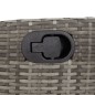 vidaXL 7-tlg. Garten-Essgruppe mit Kissen Grau Poly Rattan vidaXL 7-tlg. Garten-Essgruppe mit Kissen Grau Poly Rattan