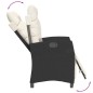 vidaXL 7-tlg. Garten-Essgruppe mit Kissen Schwarz Poly Rattan vidaXL 7-tlg. Garten-Essgruppe mit Kissen Schwarz Poly Rattan