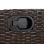 vidaXL 3-tlg. Garten-Essgruppe mit Kissen Braun Poly Rattan vidaXL 3-tlg. Garten-Essgruppe mit Kissen Braun Poly Rattan