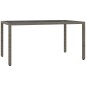 vidaXL 5-tlg. Garten-Essgruppe mit Kissen Grau Poly Rattan vidaXL 5-tlg. Garten-Essgruppe mit Kissen Grau Poly Rattan