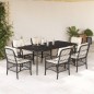 vidaXL 7-tlg. Garten-Essgruppe mit Kissen Schwarz Poly Rattan vidaXL 7-tlg. Garten-Essgruppe mit Kissen Schwarz Poly Rattan