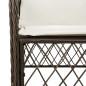 vidaXL 7-tlg. Garten-Essgruppe mit Kissen Braun Poly Rattan vidaXL 7-tlg. Garten-Essgruppe mit Kissen Braun Poly Rattan