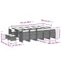 vidaXL 15-tlg. Garten-Essgruppe mit Kissen Beigemischung Poly Rattan vidaXL 15-tlg. Garten-Essgruppe mit Kissen Beigemischung Poly Rattan