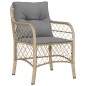 vidaXL 5-tlg. Garten-Essgruppe mit Kissen Beigemischung Poly Rattan vidaXL 5-tlg. Garten-Essgruppe mit Kissen Beigemischung Poly Rattan