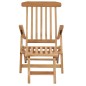 Garten-Liegestühle mit Fußstützen und Tisch Teak Massivholz Garten-Liegestühle mit Fußstützen und Tisch Teak Massivholz