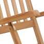Garten-Liegestühle mit Fußstützen und Tisch Teak Massivholz Garten-Liegestühle mit Fußstützen und Tisch Teak Massivholz