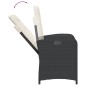 vidaXL 7-tlg. Garten-Essgruppe mit Kissen Schwarz Poly Rattan vidaXL 7-tlg. Garten-Essgruppe mit Kissen Schwarz Poly Rattan