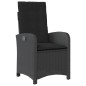 vidaXL 7-tlg. Garten-Essgruppe mit Kissen Schwarz Poly Rattan vidaXL 7-tlg. Garten-Essgruppe mit Kissen Schwarz Poly Rattan