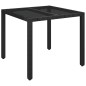 vidaXL 5-tlg. Garten-Essgruppe mit Kissen Schwarz Poly Rattan vidaXL 5-tlg. Garten-Essgruppe mit Kissen Schwarz Poly Rattan