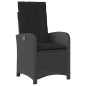 vidaXL 5-tlg. Garten-Essgruppe mit Kissen Schwarz Poly Rattan vidaXL 5-tlg. Garten-Essgruppe mit Kissen Schwarz Poly Rattan