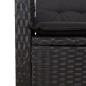 vidaXL 5-tlg. Garten-Essgruppe mit Kissen Schwarz Poly Rattan vidaXL 5-tlg. Garten-Essgruppe mit Kissen Schwarz Poly Rattan
