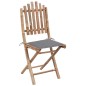 Klappbare Gartenstühle 2 Stk. mit Kissen Bambus Klappbare Gartenstühle 2 Stk. mit Kissen Bambus