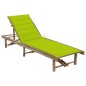vidaXL Garten-Sonnenliege mit Auflage Bambus vidaXL Garten-Sonnenliege mit Auflage Bambus