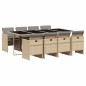 vidaXL 9-tlg. Garten-Essgruppe mit Kissen Beigemischung Poly Rattan vidaXL 9-tlg. Garten-Essgruppe mit Kissen Beigemischung Poly Rattan
