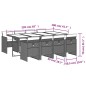 vidaXL 9-tlg. Garten-Essgruppe mit Kissen Beigemischung Poly Rattan vidaXL 9-tlg. Garten-Essgruppe mit Kissen Beigemischung Poly Rattan
