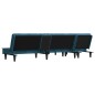 vidaXL Schlafsofa in L-Form Blau 255x140x70 cm Samt vidaXL Schlafsofa in L-Form Blau 255x140x70 cm Samt