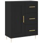 Highboard Schwarz 69,5x34x180 cm Holzwerkstoff Highboard Schwarz 69,5x34x180 cm Holzwerkstoff