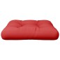 vidaXL Palettenkissen Rot 50x50x12 cm Stoff vidaXL Palettenkissen Rot 50x50x12 cm Stoff