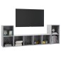 vidaXL 3-tlg. TV-Schrank-Set Betongrau Holzwerkstoff vidaXL 3-tlg. TV-Schrank-Set Betongrau Holzwerkstoff