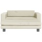 vidaXL Kindersofa mit Hocker Creme 100x50x30 cm Samt vidaXL Kindersofa mit Hocker Creme 100x50x30 cm Samt