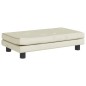 vidaXL Kindersofa mit Hocker Creme 100x50x30 cm Samt vidaXL Kindersofa mit Hocker Creme 100x50x30 cm Samt