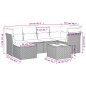 vidaXL 7-tlg. Garten-Sofagarnitur mit Kissen Beige Poly Rattan vidaXL 7-tlg. Garten-Sofagarnitur mit Kissen Beige Poly Rattan