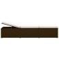 vidaXL Sonnenliege mit Auflage und Teetisch Poly Rattan Braun vidaXL Sonnenliege mit Auflage und Teetisch Poly Rattan Braun