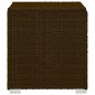 vidaXL Sonnenliege mit Auflage und Teetisch Poly Rattan Braun vidaXL Sonnenliege mit Auflage und Teetisch Poly Rattan Braun