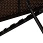 vidaXL Sonnenliege mit Auflage und Teetisch Poly Rattan Braun vidaXL Sonnenliege mit Auflage und Teetisch Poly Rattan Braun