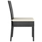 vidaXL Garten-Essstühle 4 Stk. Poly Rattan Schwarz vidaXL Garten-Essstühle 4 Stk. Poly Rattan Schwarz