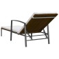vidaXL Sonnenliegen 2 Stk. mit Tisch Poly Rattan Braun vidaXL Sonnenliegen 2 Stk. mit Tisch Poly Rattan Braun