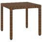 vidaXL Sonnenliegen 2 Stk. mit Tisch Poly Rattan Braun vidaXL Sonnenliegen 2 Stk. mit Tisch Poly Rattan Braun