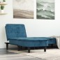 vidaXL Chaiselongue Blau Samt vidaXL Chaiselongue Blau Samt