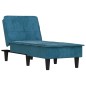 vidaXL Chaiselongue Blau Samt vidaXL Chaiselongue Blau Samt