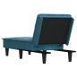 vidaXL Chaiselongue Blau Samt vidaXL Chaiselongue Blau Samt