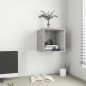 vidaXL Wandschrank Betongrau 37x37x37 cm Holzwerkstoff vidaXL Wandschrank Betongrau 37x37x37 cm Holzwerkstoff