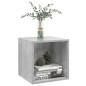 vidaXL Wandschrank Betongrau 37x37x37 cm Holzwerkstoff vidaXL Wandschrank Betongrau 37x37x37 cm Holzwerkstoff