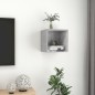 vidaXL Wandschrank Betongrau 37x37x37 cm Holzwerkstoff vidaXL Wandschrank Betongrau 37x37x37 cm Holzwerkstoff