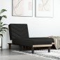 vidaXL Chaiselongue Schwarz Stoff vidaXL Chaiselongue Schwarz Stoff