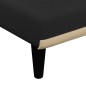 vidaXL Chaiselongue Schwarz Stoff vidaXL Chaiselongue Schwarz Stoff