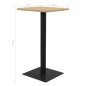 vidaXL Bistrotisch Eichefarben 60x60x107 cm vidaXL Bistrotisch Eichefarben 60x60x107 cm